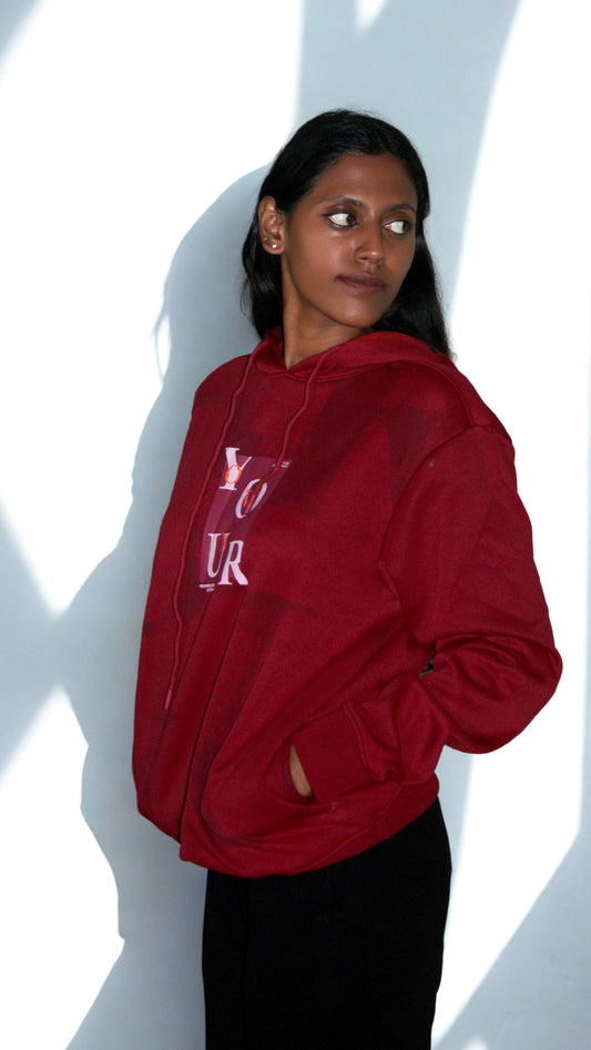 Premium Maroon Unisex Sweatshirt – Italian Fleece 350 GSM | Winter Essential