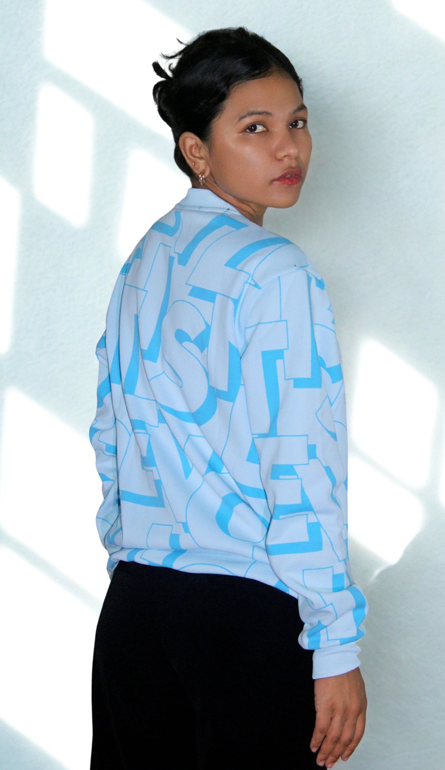 Break Rules Oversized Unisex Sweatshirt – Blue Italian Imported Fleece 350 GSM
